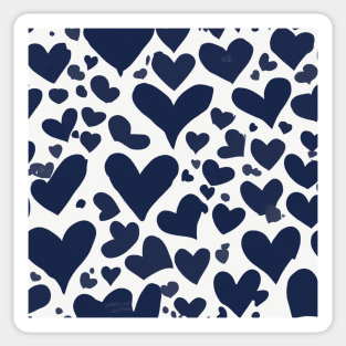 Heart Navy Shadow Silhouette Anime Style Collection No. 239 Sticker